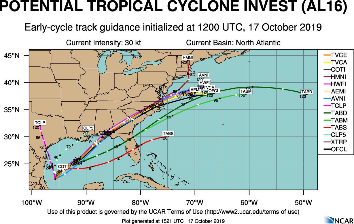 Potential Tropical Cyclone Invest AL16